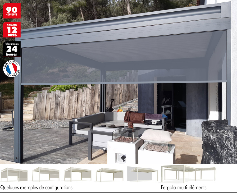 Quels accessoires ajouter à une pergola fixe pour prolonger son utilisation en hiver ? Saint-Louis